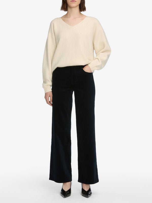 Frame Le Slim Palazzo Corduroy Navy