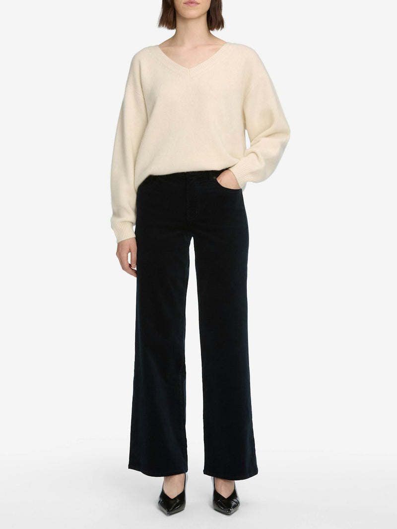 Frame Le Slim Palazzo Corduroy Navy