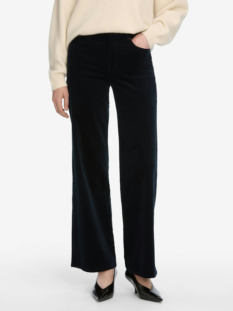 Frame Le Slim Palazzo Corduroy Navy