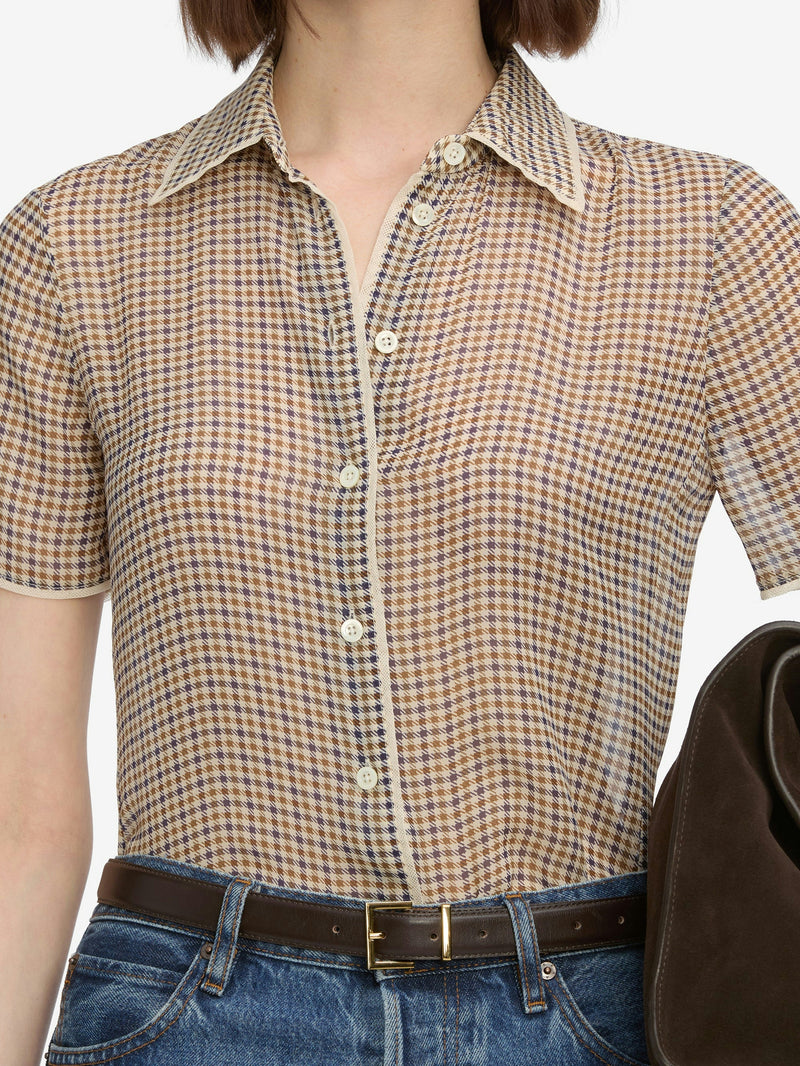 Frame The Houndstooth Top Houndstooth Multi