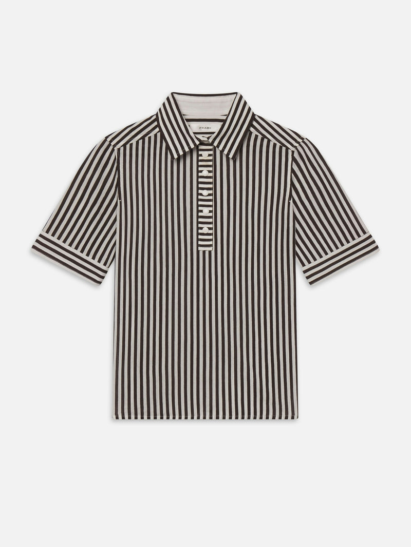 Frame The Snap Polo in Espresso