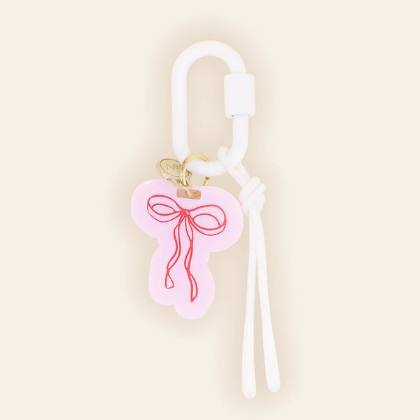 Freshwater Curated Goods Pink Bow Bag Charm