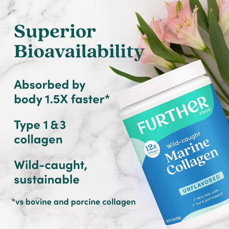 Further Food Unflavored Marine Collagen - 14 Serve