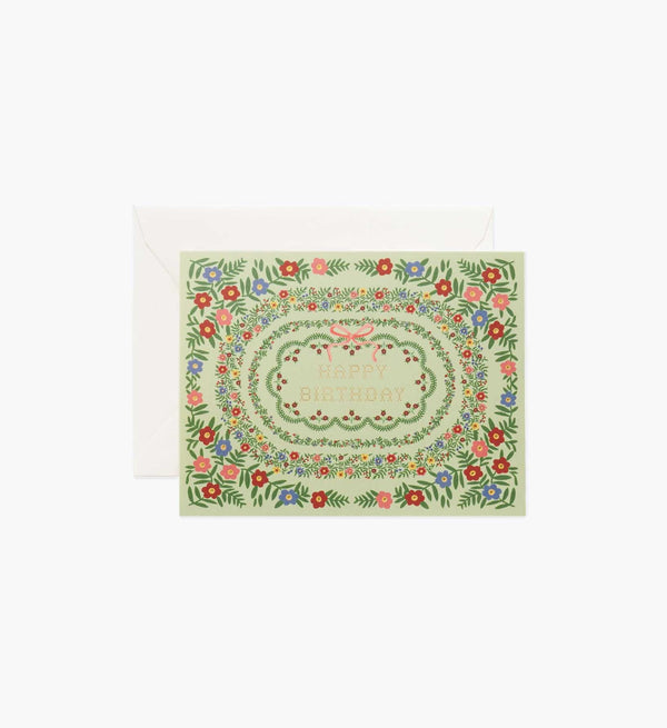 Rifle Paper Co. Rosette Birthday Card
