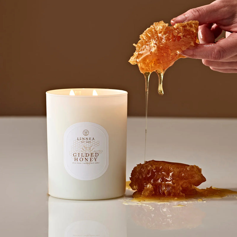 Linnea's Lights 2-Wick Gilded Honey