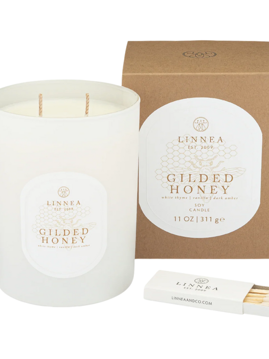 Linnea's Lights 2-Wick Gilded Honey