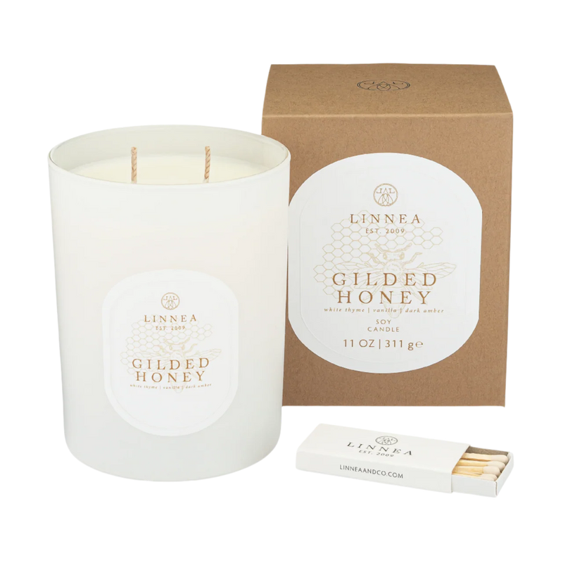 Linnea's Lights 2-Wick Gilded Honey