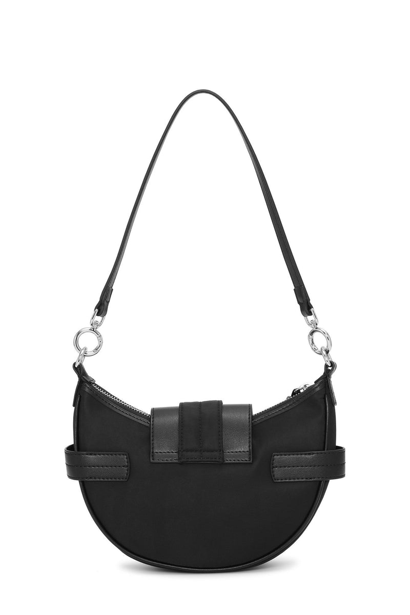 Ganni Bucky Bag Small Crossbody Nylon Black