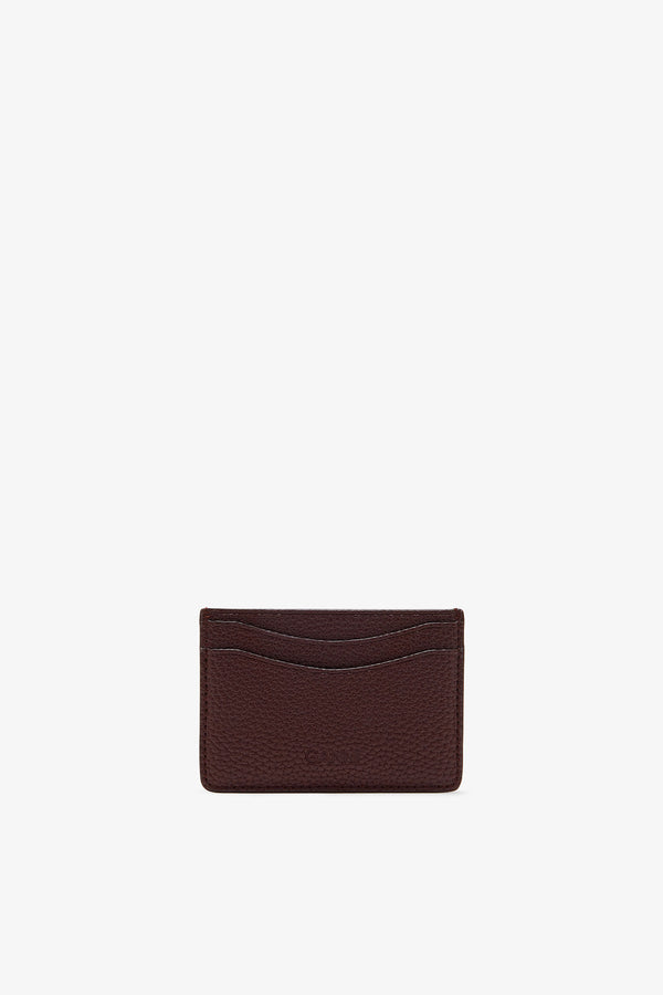Ganni Ganni Card Holder Grained Chicory Coffee