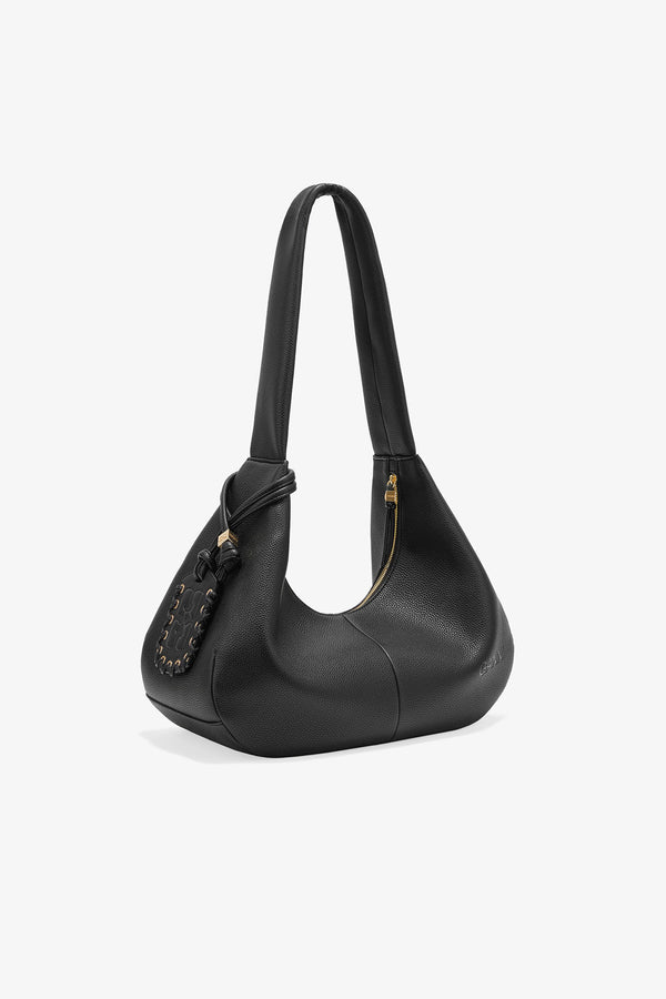 Ganni Hobo Medium Grained Black