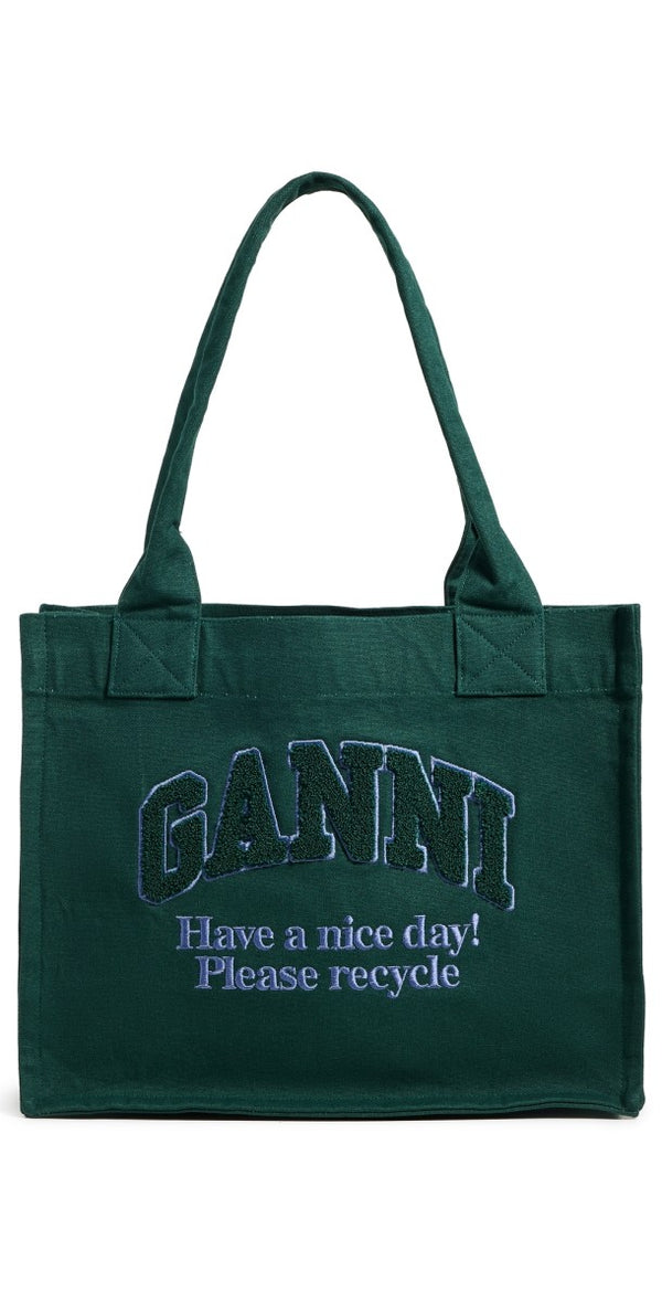 Ganni Large Easy Shopper Forest Night