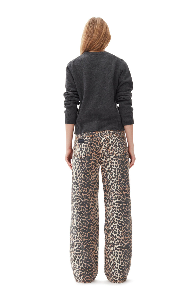 Print Denim Izey Leopard