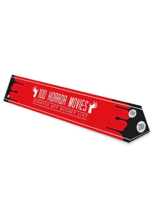 Gift Republic Bucket List - Horror Movies Scratch Poster
