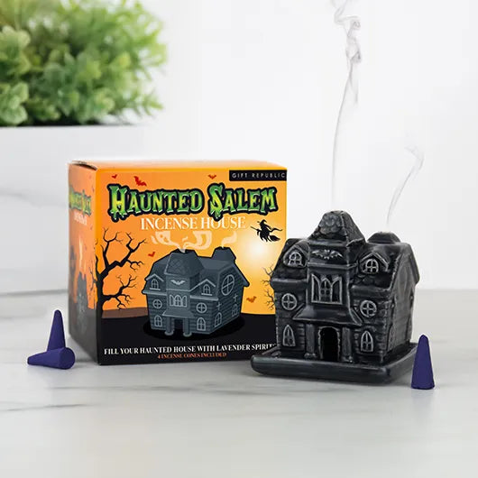 Haunted Holiday House Incense Cone Burner - Wizard Gifts Haunted Holiday House Incense Cone Burner - Wizard Gifts