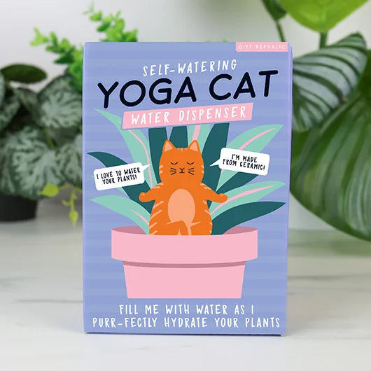 Gift Republic Yoga Cat Water Dispenser