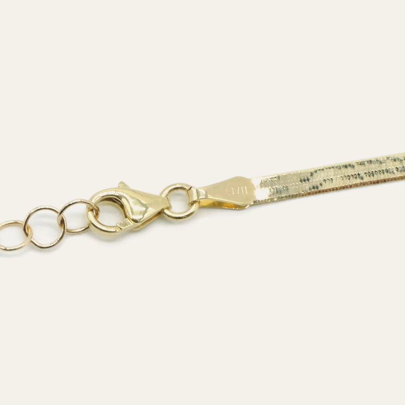 Gjenmi Jewelry Slim Herringbone Bracelet - 7" with 1/2" extender