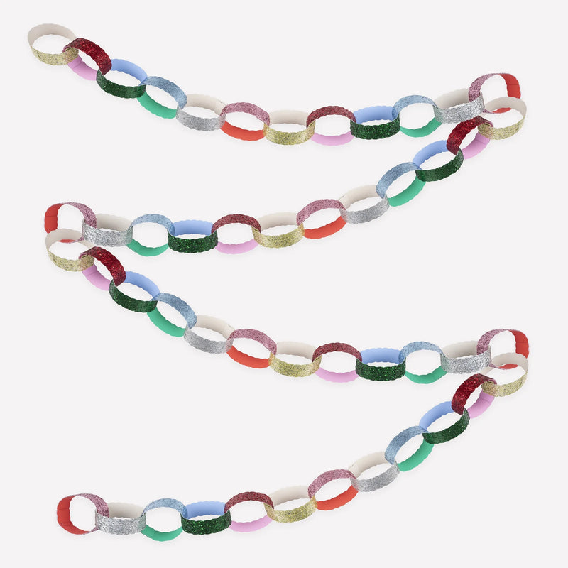 Meri Meri Glitter Paper Chains Set