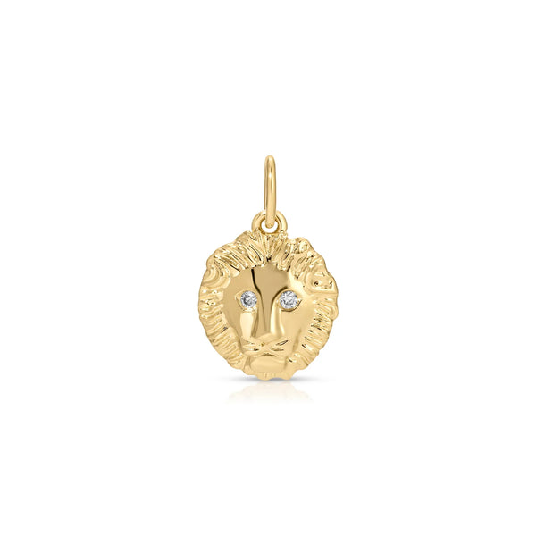 EF Collection Gold And Diamond Lion Charm