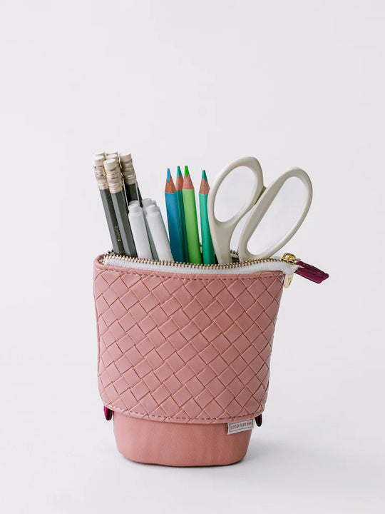 Good Juju Ink Luxe Standing Pencil Pouch - Blush Pink