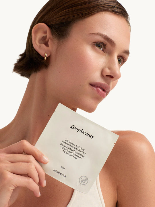 goop beauty Glycolic Acid Overnight Glow Peel - 4-Pack