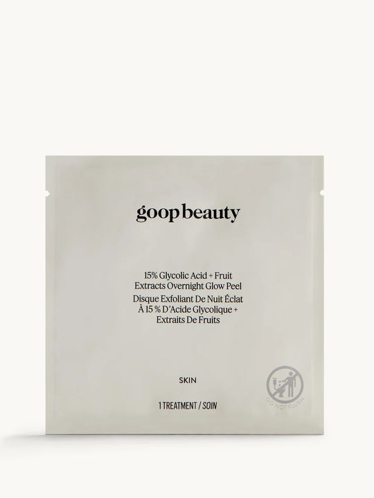 goop beauty Glycolic Acid Overnight Glow Peel - 4-Pack
