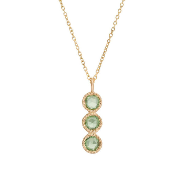 Jennie Kwon Designs Green Sapphire Mazurka Necklace 18"