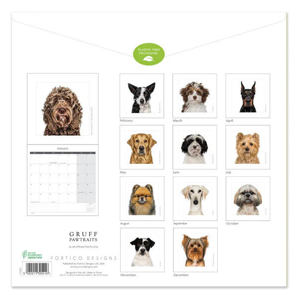 k.Patricia Designs Dog Calendar 2025