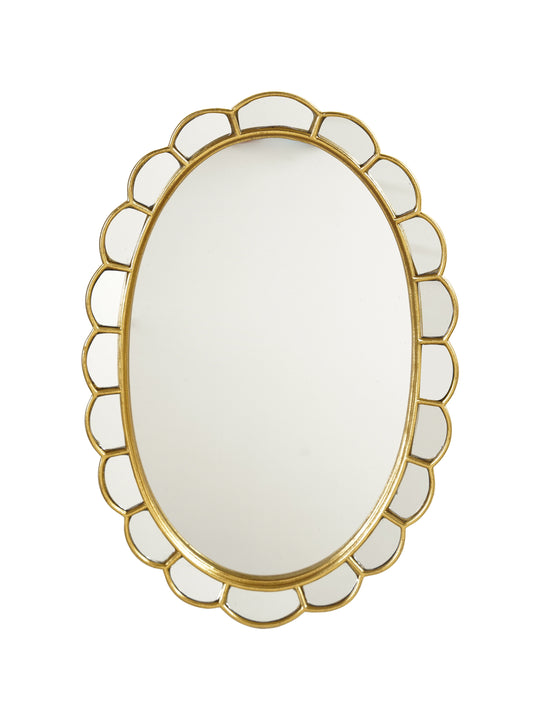 Hazel Mazel Scalloped Wall Mirror