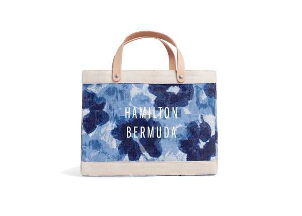 Petite Market Bag (Indigo Bloom) Hamilton Bermuda