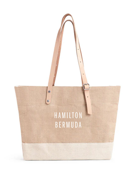 Shoulder Market in Natural Hamilton Bermuda (white)