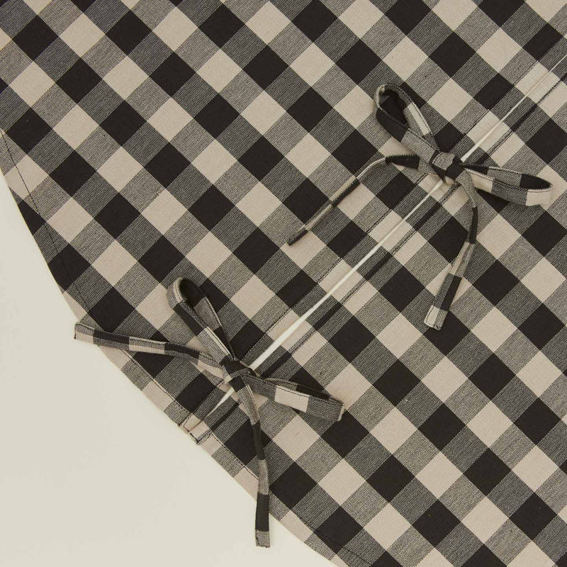 Hawkins New York Essential Gingham Tree Skirt - Light Grey/Black