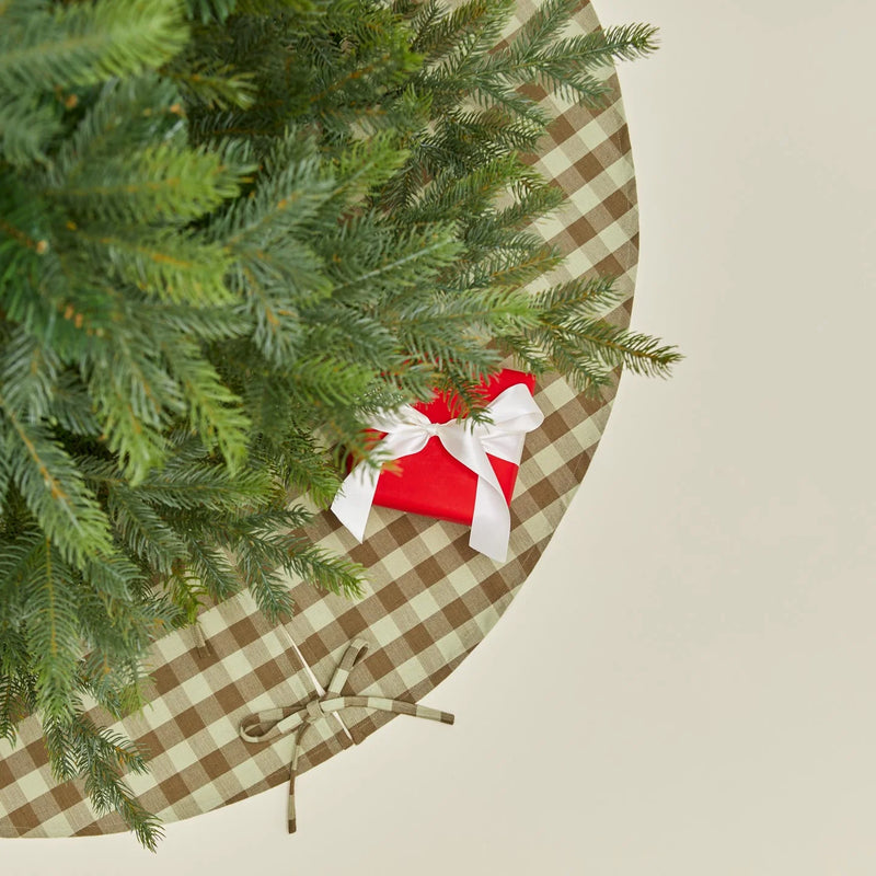 Hawkins New York Essential Gingham Tree Skirt -Olive/Sage