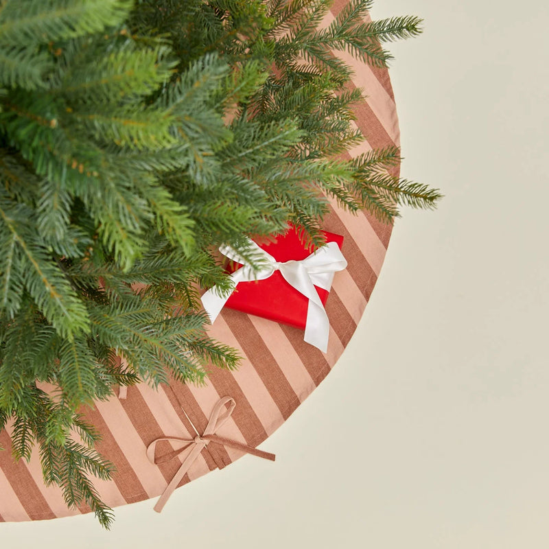 Hawkins New York Essential Striped Tree Skirt - Blush/Terracotta