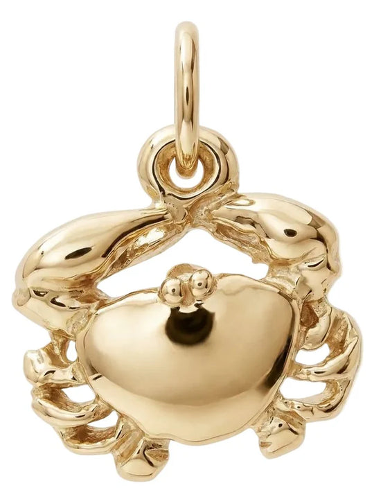 Helen Ficalora Crab Mini Charm 14k Yellow Gold