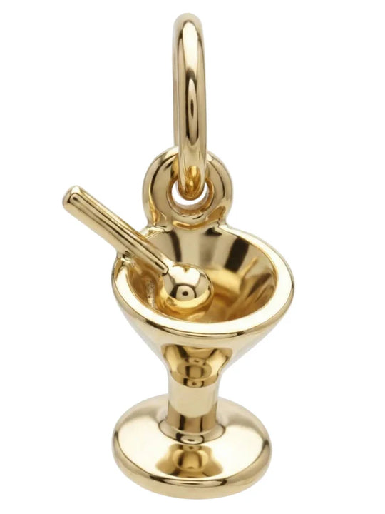 Helen Ficalora Martini Glass Mini Charm 14k Yellow Gold