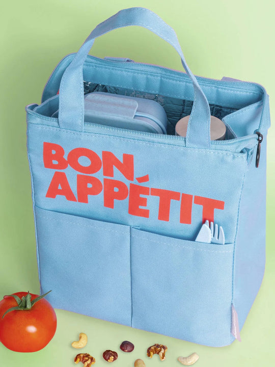 Helio Ferretti Co. Blue Bon Appetit Isothermic Lunch Bag