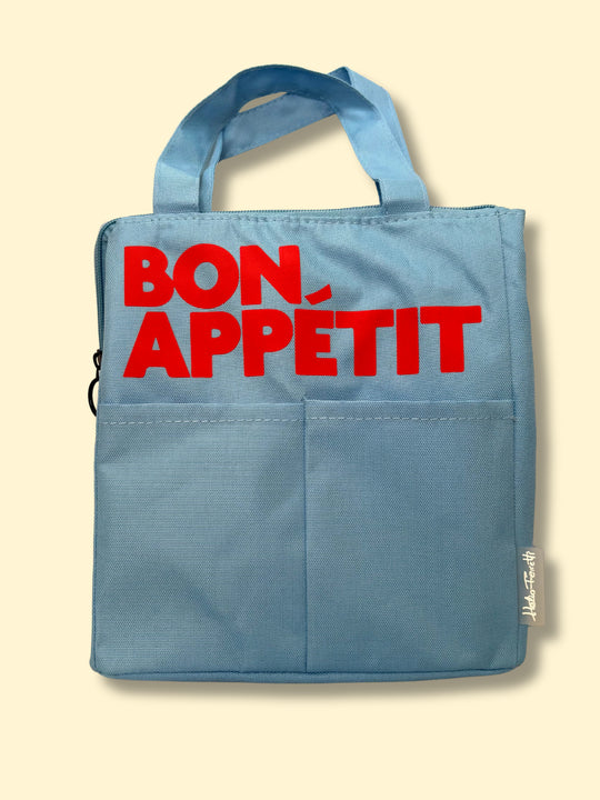 Helio Ferretti Co. Blue Bon Appetit Isothermic Lunch Bag