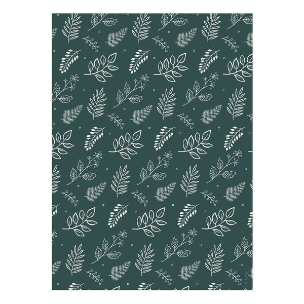 Our Heiday Forest Foliage Gift Wrap Roll