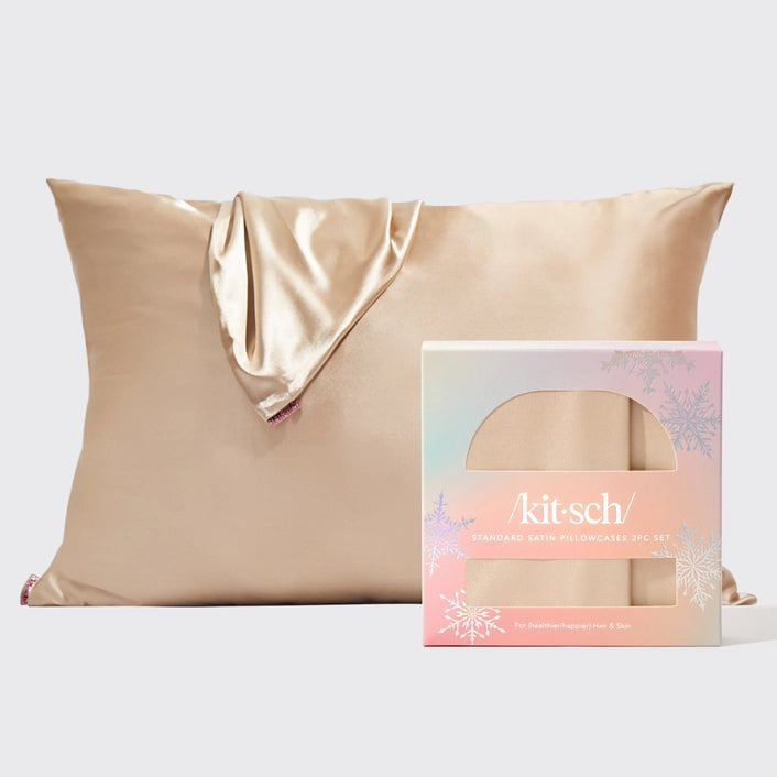 Kit.Sch Holiday Standard Pillowcase 2pc - Champagne