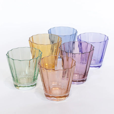 Holiday Preorder: Estelle Colored Glass Sunday Low Balls
