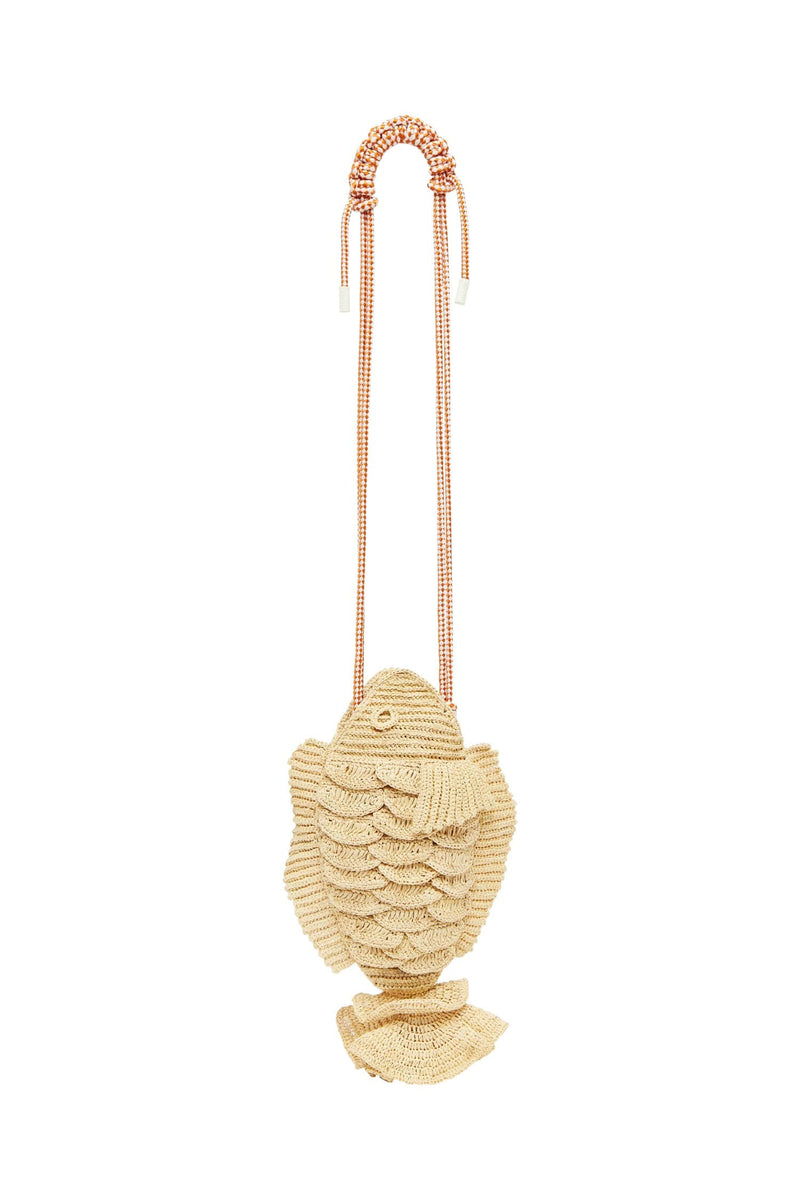 Alemais Horizon Raffia Fish Cross Body