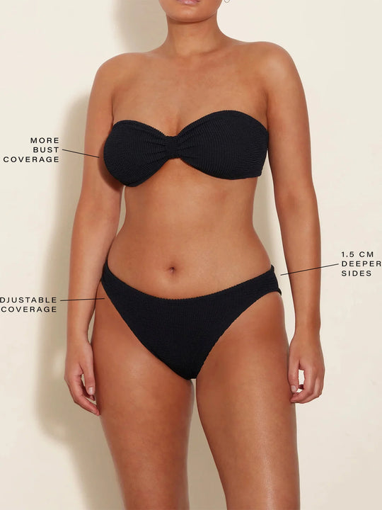 Hunza G Coverage Jean Bikini Black