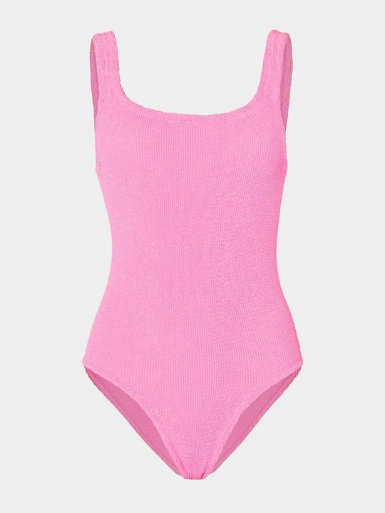 Hunza G Coverage Square Neck Swim Bubblegum