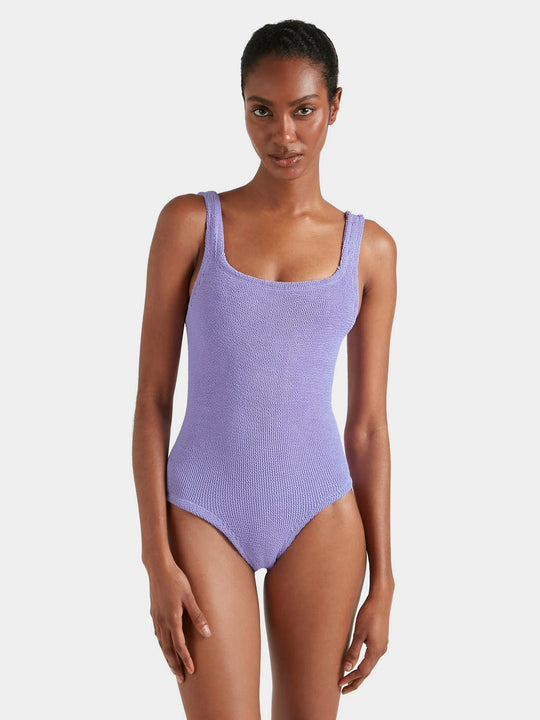 Hunza G Coverage Square Neck Swim Lilac