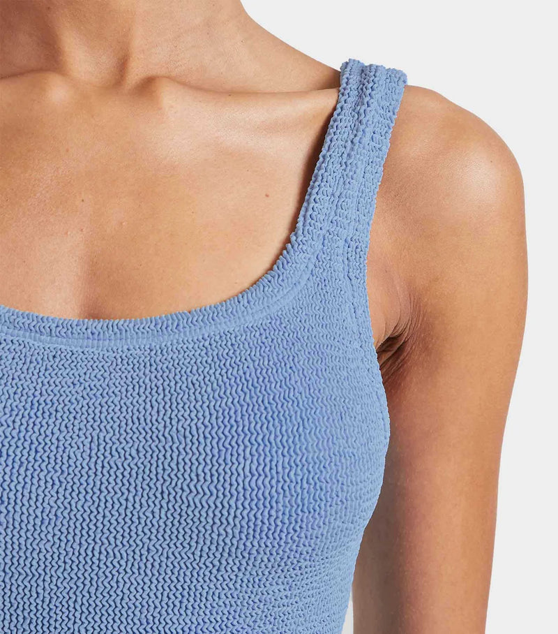 Hunza G Square Neck Swim Cornflower