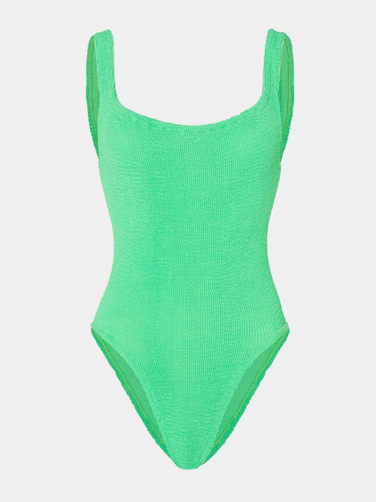 Hunza G Square Neck Swim Lime