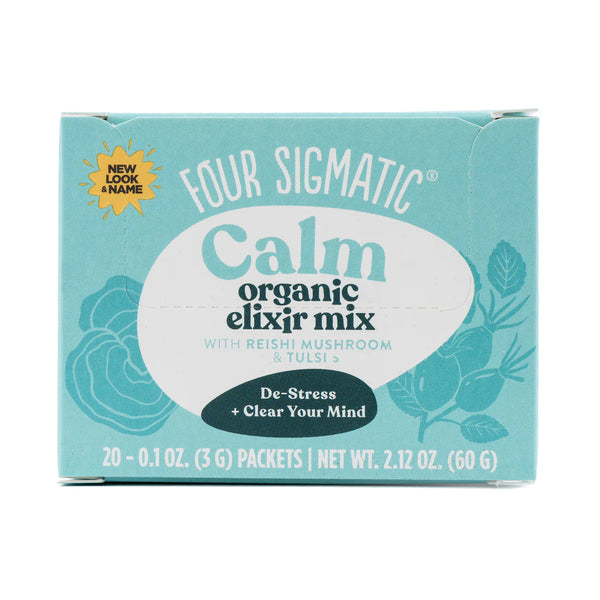 Four sigmatic CALM Organic Elixir Mix with Reishi Mushrooms