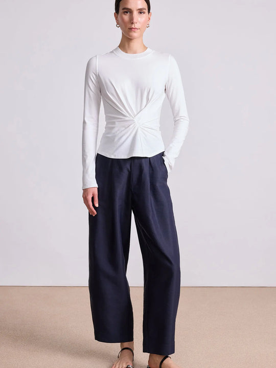 Apiece Apart Long Sleeve Volta Top Cream