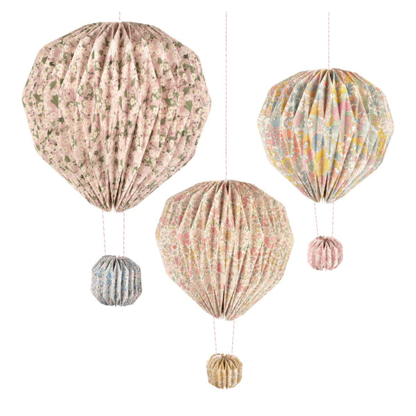 Meri Meri Meri Meri x Liberty Origami Balloon Decorations