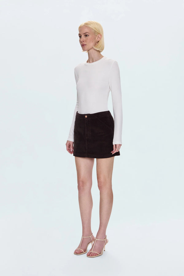 Pistola Uma High Rise Mini Skirt Mocha